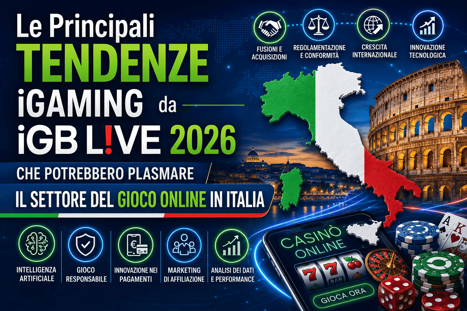 Le tendenze iGaming di iGB L!VE 2026 per l'Italia