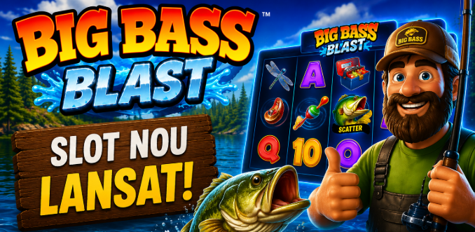 Big Bass Blast se lansează: Seria Big Bass primește un nou slot
