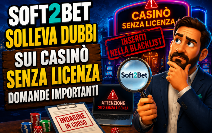 L'indagine su Soft2Bet riaccende il dibattito sulla tutela dei giocatori e sul gioco d'azzardo senza licenza