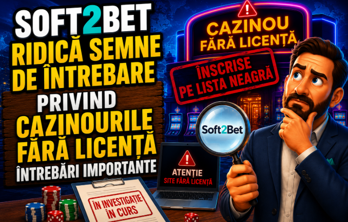 Investigația Soft2Bet reaprinde dezbaterea privind protecția jucătorilor și jocurile de noroc fără licență